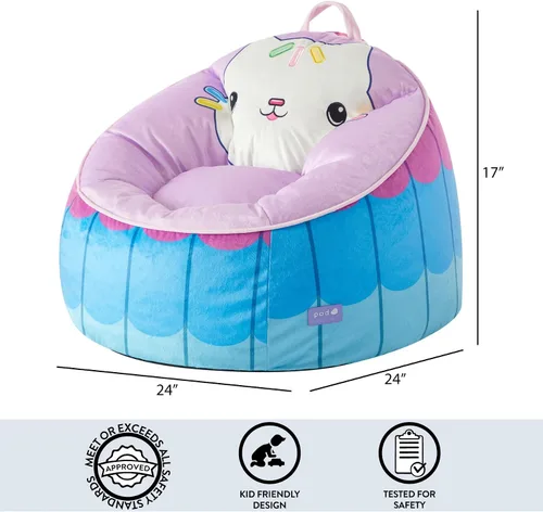 Miniatura 3 de Batman Hillside by Pod - Cómodo puf para niños, tela duradera, ideal para salas de juegos y dormitorios