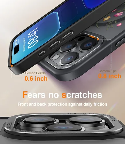 Miniatura 383 de Goodon para iPhone 15 Pro Max con protector de pantalla de privacidad, compatible con Magsafe, funda translúcida mate a prueba de golpes - Linda