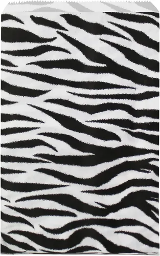 Ikee Design 200 unidades de papel de 4 x 6 pulgadas con estampado liso o bolsas de estraza estampadas para dulces, galletas, mercancía, recuerdos de
