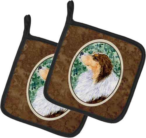 Miniatura 67 de Caroline's Treasures SS8617PTHD - Juego de soportes para ollas de cocina resistentes al calor, almohadillas calientes para horno para cocinar, Husky