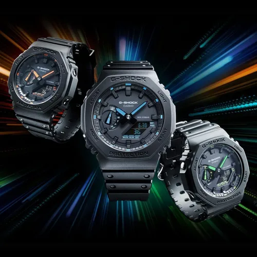 Miniatura 5 de G-Shock GA2100-1A2 Neon Accent - Reloj azul, Azul, Digital