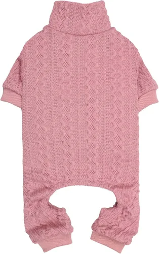 Miniatura 10 de Suéteres para perros grandes, cuello alto, ropa de punto para mascotas, suéter de color sólido para cachorros, suéter cálido para perros (gris y L)
