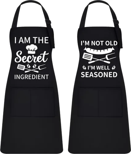 Defresit Funny Baking Aprons Set for Women Men, Kitchen Baking Supplies