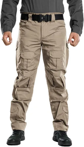 Miniatura 3 de TRGPSG Men's Hiking Pants Casual Cargo Pants Camo Work Tactical Pants with Multi Pocket