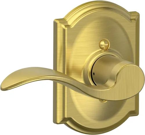Miniatura 58 de SCHLAGE - Manija de puerta Accent con cerradura de paso libre para pasillo y armario en bronce antiguo - F10 ACC 716 Bronce Envejecido