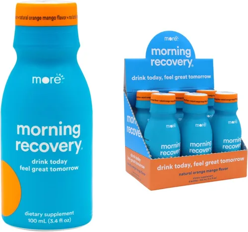 Miniatura 21 de Morning Recovery Electrolitos, Fórmula Patentada de Bebida de Cardo Mariano para Hidratar Mientras Bebes, DHM Líquido Altamente Soluble, Sin OGM