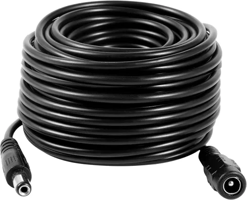 Miniatura 10 de Dc 12v CCTV Cable de extensión de alimentación 0.083x0.217 in para cámara de seguridad CCTV WiFi cámara de vigilancia IP NVR Dvr tira LED enrutador