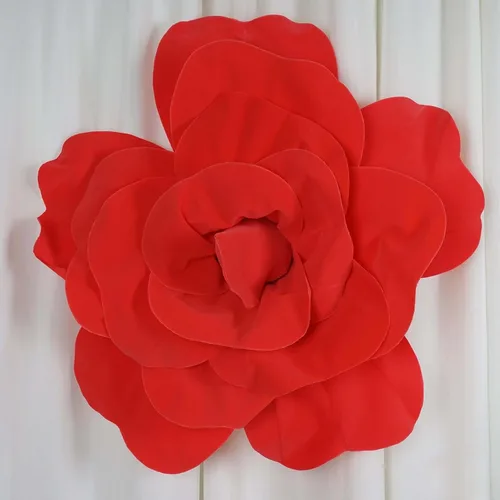 Miniatura 13 de Efavormart - Rosas de espuma 3D grandes para decoración de bodas, paquete de 4 flores artificiales de 12 pulgadas, color oro rosa, ramo de bricolaje