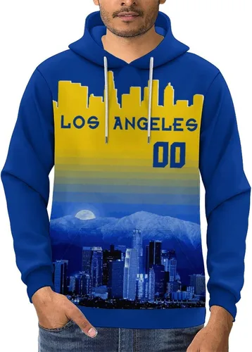 Miniatura 44 de Custom Football Hoodies City Night Skyline Personalized Sweatshirt Name Number Fan Gift Pullover for Men Women Youth