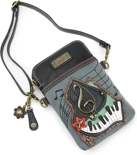 Miniatura 2 de CHALA - Bolsa cruzada de piel sintética para mujer, con correa ajustable, para teléfono celular, multicolor