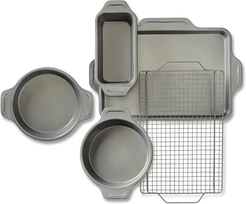 Miniatura 13 de All-Clad Pro-Release - Juego de utensilios antiadherentes para hornear, 10 piezas, aptos para horno, media hoja de 450 °F, bandeja para galletas