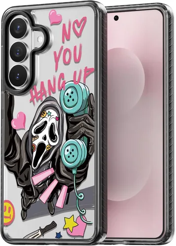 Miniatura 62 de Rosarnnah Funda compatible con Samsung Galaxy S24 Ultra, bonita estética, a la moda, divertida funda con estampado de gatito y gato, duradera a