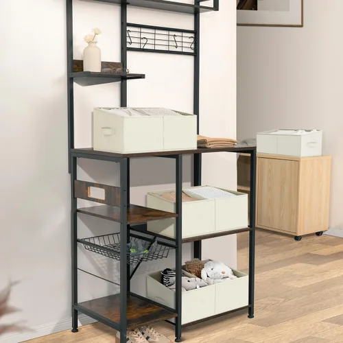 Miniatura 4 de DIMJ Contenedores de almacenamiento trapezoidales para ropa, 4 paquetes organizadores de armario y cestas de almacenamiento, cestas plegables