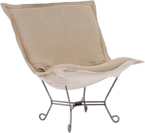 Miniatura 32 de Howard Elliott Collection Avanti Pecan - Silla de asiento oscilante con funda, silla multiusos de mariposa con marco de titanio, muebles de patio