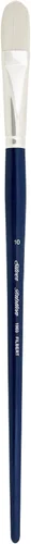 Silver Brush Limited 190310 Bristlon Filbert - Brocha para pinturas acrílicas y al óleo, tamaño 10, mango largo