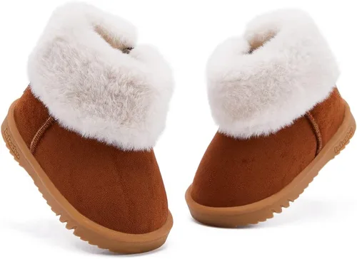 Miniatura 4 de BMCiTYBM Botas de nieve para niñas y niños, zapatos de bebé cálidos con forro de piel de invierno (bebébebéniño pequeño)