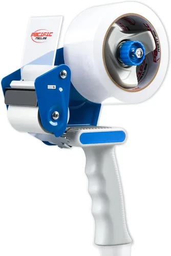 Miniatura 8 de Pistola dispensadora de cinta adhesiva de embalaje (paquete de 2) Pacific Mailer, pistola dispensadora de cinta adhesiva de 2 pulgadas con cinta
