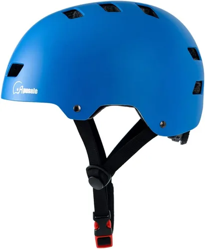 Miniatura 2 de Casco para bicicleta y patineta, ajustable y multideporte para patines y scooter, 3 tallas para adultos, jóvenes, niños y bebés Azul