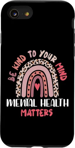 Miniatura 18 de iPhone 16 Mental Health Matters Rainbow Be Kind To Your Own Mind Case