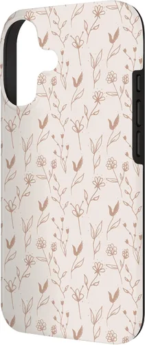 Miniatura 2 de Beige Tan Wildflower Floral Minimal Flower Boho Case for iPhone 17
