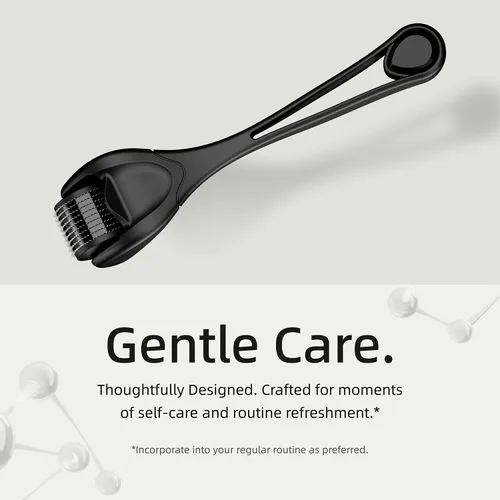 Miniatura 2 de Rodillo de microagujas para cara y barba Rodillo Derma para mujeres y hombres Rodillo de microagujas para cuero cabelludo facial [compacto]