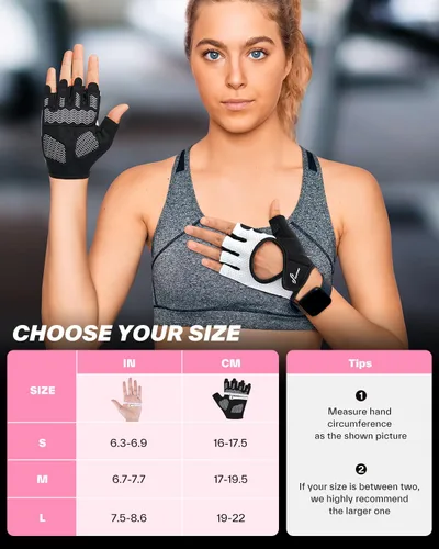 Miniatura 6 de Sportneer Workout Gloves for Men & Women, Full Palm Protection Breathable Exercise Gloves w/Curved Open Back, Lightweight Fitness Gloves for Pull