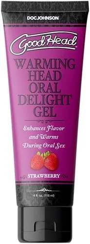 Miniatura 2 de ASK GRANDPA GOURMET COFFEES Goodhead Warming Oral Delight Gel - 4 Oz Fresa