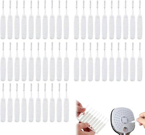 Miniatura 10 de Cepillo de limpieza mejorado para cabezal de ducha, cepillo de limpieza antiobstrucción, cepillo de limpieza para cabezal de ducha, cepillo de 10pcs
