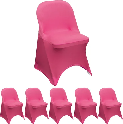 Miniatura 65 de YOUR CHAIR COVERS - Funda para silla plegable de elastano azul claro - Funda de cojín tapizada plegable elástica ajustable extraíble lavable