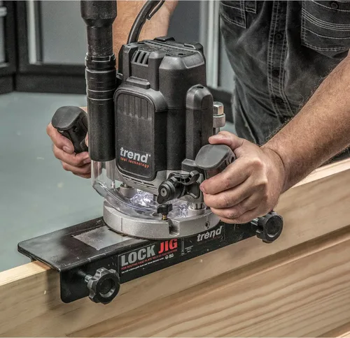 Miniatura 7 de Kit de plantilla de cerradura Trend para fresar rebaje de placa frontal y mortaja, LOCK/JIG