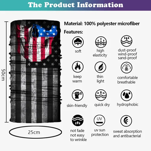 Miniatura 3 de Neck Gaiter Mask,UV Protection Bandana Gator Face Cover Covering Mask,Tube Scarf,Neck Warmer Balaclava,Headband for Outdoors
