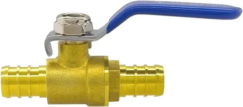 Miniatura 3 de Hooshing Válvula de bola PEX de latón de 1/2 pulgada, válvula de cierre de puerto completo, válvula de agua Pex, accesorios de parada de agua
