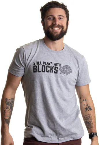 Miniatura 2 de Camiseta para hombre Still Plays with Blocks Divertida camiseta de reparación de camiones mecánico de motor para hombre