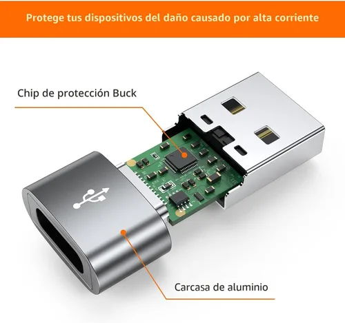 Miniatura 5 de JXMOX Adaptador USB C hembra a USB macho, paquete de 4, convertidor de cable de carga tipo C a USB A, compatible con iPhone 11, 12, 13, 14, 15, 16