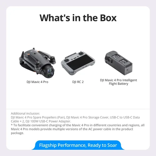 Miniatura 7 de DJI Mavic 4 Pro Drone con DJI RC 2, dron insignia de cámara triple con cámara Hasselblad CMOS 4/3 de 100MP, para profesionales, transmisión de video
