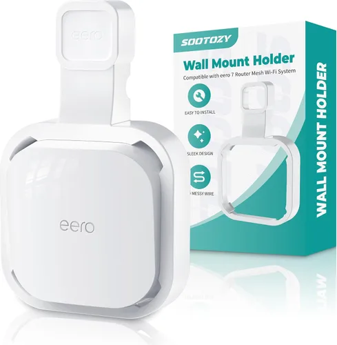 Soporte de montaje en pared para eero 7 router Mesh Wi-Fi System – Sin cables desordenados, soporte de pared para extensor eero 7, soporte de