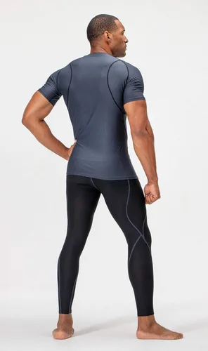 Miniatura 5 de Devops - Camisetas de compresión para hombre (2 3 unidades), manga corta, camiseta base para entrenamiento