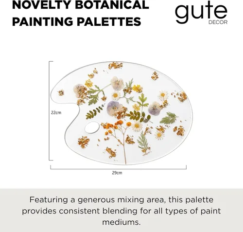 Miniatura 2 de Paletas de pintura botánica, artista de GUTE – Bandeja de pintura colorida para artistas de mezcla de colores, artistas, estudiantes y perfecto