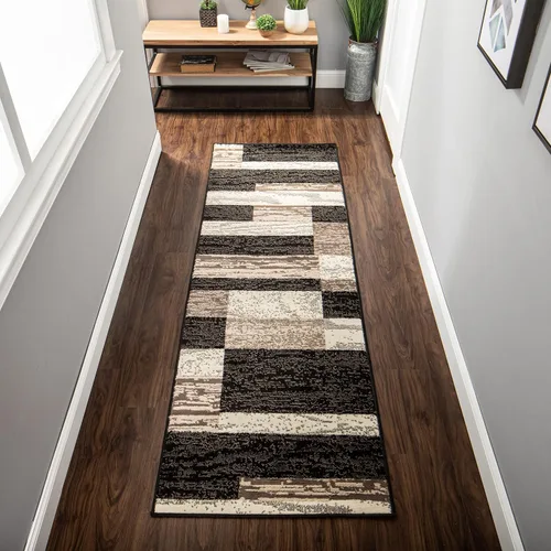 Miniatura 20 de BNM Indoor Small Area Rug, Jute Backing, Modern Geometric, Perfect for Living Room, Dining Room, Bedroom, Hardwood Floors, Office, Dorm, Entryway