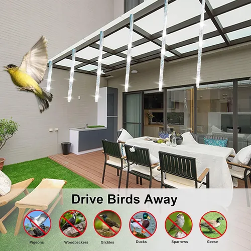 Miniatura 2 de Cinta holográfica para ahuyentar aves (doble cara)