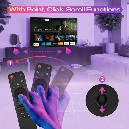 Miniatura 7 de para LG TV Remote Smart TV LG (modelos 2019-2025) Control de voz y función de puntero Compatible con televisores y modelos Arándano