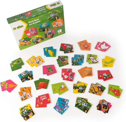 Miniatura 8 de John Deere Kids - Juego de memoria con temática de granja para niños pequeños y niños, juguetes John Deere, juegos preescolares y actividades