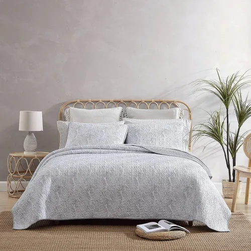 Miniatura 13 de Tommy Bahama - Juego de edredón tamaño Queen, decoración reversible de algodón para dormitorio con fundas a juego, ropa de cama costera con reverso