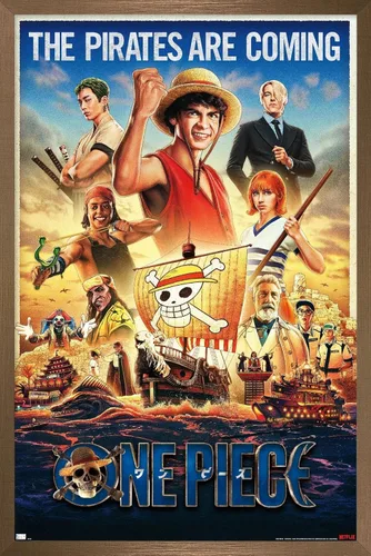 Miniatura 15 de Trends International Netflix One Piece - Póster de pared de una hoja, 34 pulgadas de largo x 22.4 pulgadas, versión enmarcada en negro Versión