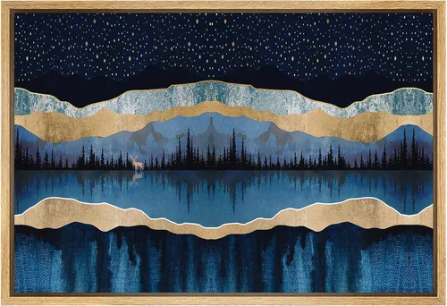 Miniatura 29 de SIGNFORD Lienzo Enmarcado Impresión Arte de Pared Océano Pastel Luz del Sol Puesta de Sol Horizonte Naturaleza Vida Silvestre Ilustraciones Arte