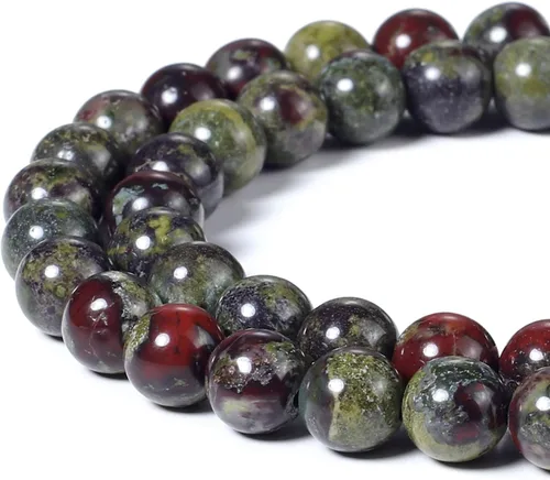 Miniatura 31 de Cuentas de ónix negro BEADNOVA con cuentas de cristal natural, piedras preciosas, redondas, sueltas, curativas de energía con cordón elástico de 01)