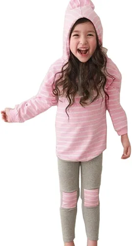 Miniatura 4 de Ritatte Toddler Girl Fall Outfits Striped Hoodie Pants 2PCS Sweatsuit Set Kids Baby Winter Clothes Jogging Suits for 2-6Y