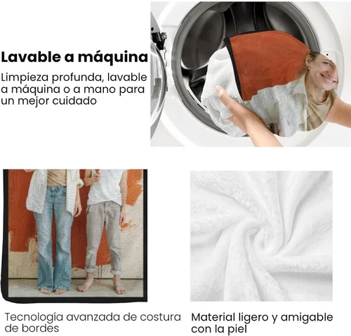 Miniatura 5 de inkArts Mantas personalizadas con fotos para la familia, manta de fotos personalizada, mantas personalizadas con fotos como regalos para Navidad, 8
