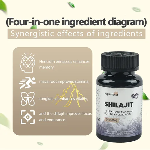 Miniatura 5 de Himalayas Shilajit Pro Max para hombres y mujeres, extracto 10:1, 24000 mg de grado dorado con ácido fúlvico y más de 85 minerales traza, apoyo