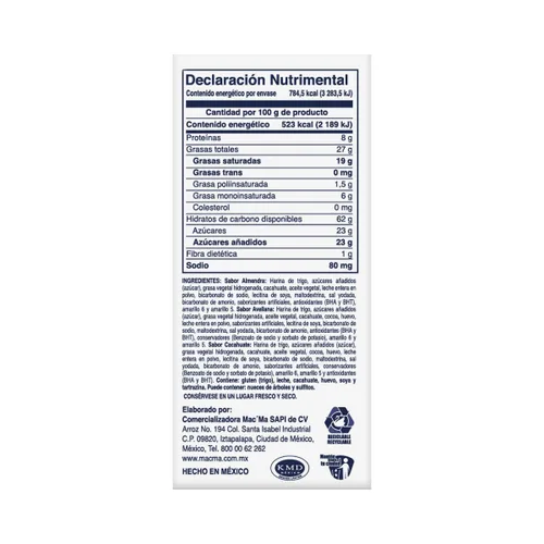 Miniatura 2 de Mac'ma Figuras, Galletas Mexicanas, Caja de 5.29 oz, 5.29 oz